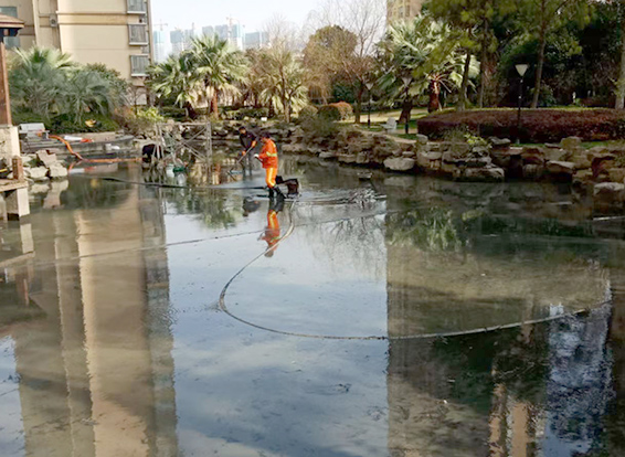 邹平景观池淤泥清理